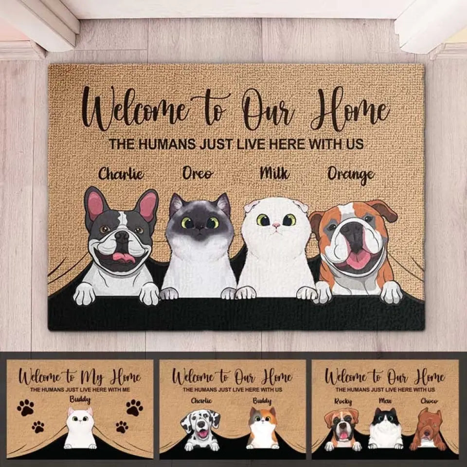 Personalised doormat for pets